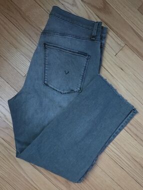 Hudson Kass High Rise Straight Jeans Black Size 29